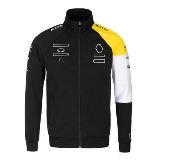 Jaqueta Racing Renault Hoodie Longsleeeved Zipper Jacket Autumn Winter Velvet Sweter quente3017330