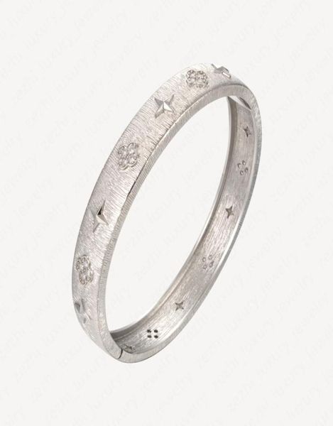 Braccialetti di fascino retrò classico Women 18k White White Gold Diamond Bracciale Bracciale Christmas Regalo di Natale Accessori impegnati con 3806206