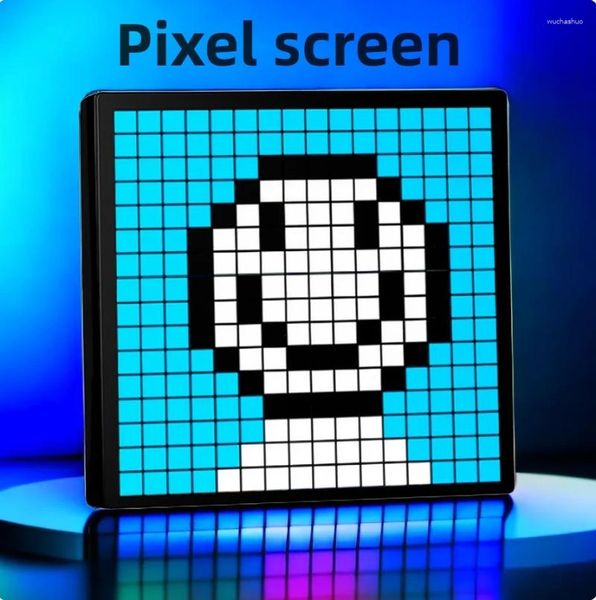 Tischlampen LED Pixel Display App können den Programmierbildschirm Home Decoration Game Smart Nightlight DIY Text Animation für Deskte geeignet