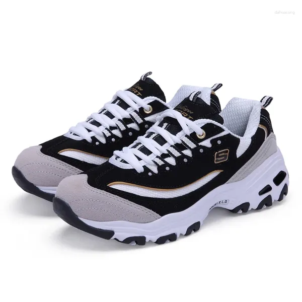 Sneakers per scarpe da fitness sneaker estive donne allenatore sportivo zeppe casual black sneaker stivali lace-up