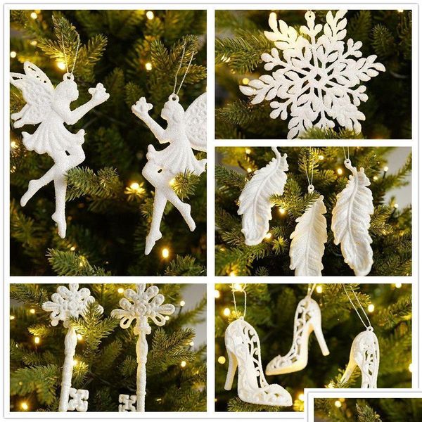 Рождественские украшения UPS Ornament смола подвеска для белого ангельца