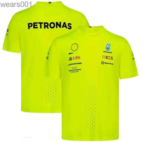 FW23 Herren-T-Shirts für Mercedes Benz T-Shirt Team F1 Rennwagen 3D Print Streetwear Männer Frauen Sport Mode übergroße O-Neck-T-Shirt Kinder Tees Tops 4iV0