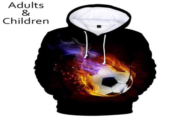 Men039s толстовка толстовок повседневная печать 3D футбольные мужчины Женская мода Осенняя детская капюшона подходит для мальчиков, черные пулы, 9653091
