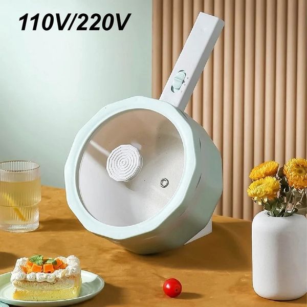 110V220V Electric Frying Pan Multifunktioneller Schlafsaal Nudel -Topf Haushalt Küche Nicht -Stick -Reiskocher 15L 240517