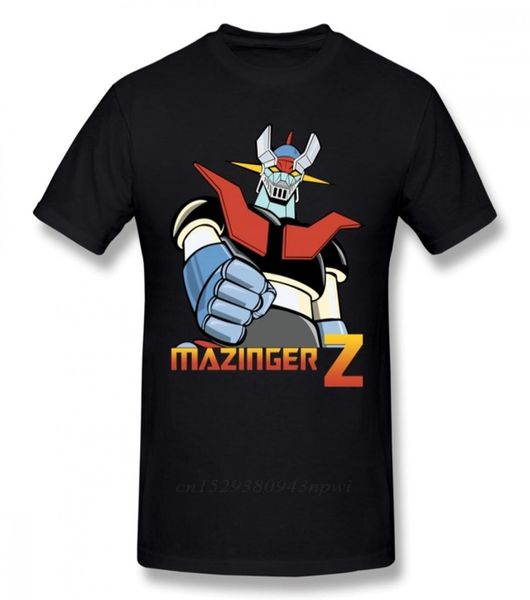 Cool Mazinger Z Робот -футболка для мужчины с коротким рукавом Anime Oneck
