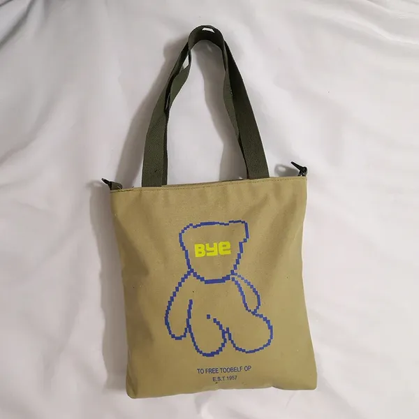 Bolsa colla casual lona compras ecolog algodão comprador de linho de algodão bolsas de ombro de tecido de tecido de tecido para meninas para meninas livros