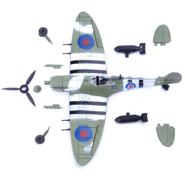 1/48 DIY Desktop Dekor zusammenstellen Spielzeug handgefertigtes 3D -Kampfflugzeug -Flugzeug -Puzzle -Flugzeuggebäude -Set