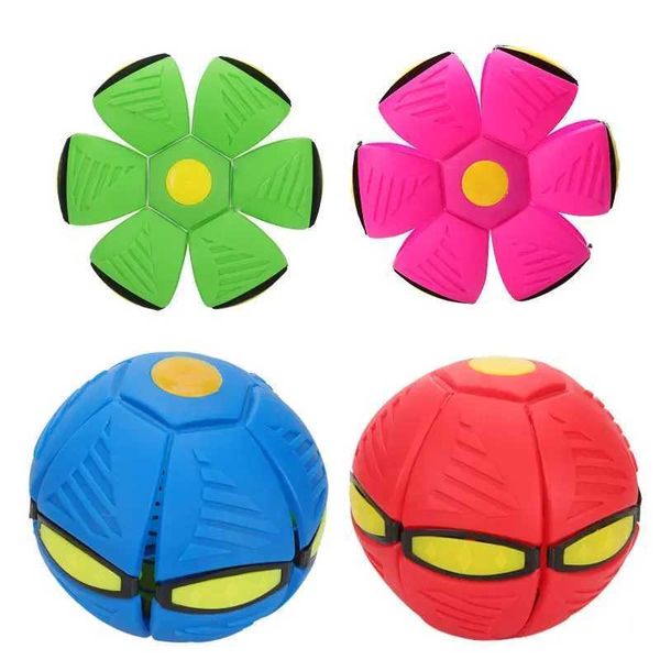 LED Toys Childrens Outdoor Fun Toys - Jungen und Mädchen UFO Ball Magic Transformation UFO und kein LED Light Flying Toy Dekompression Geschenk S2452011