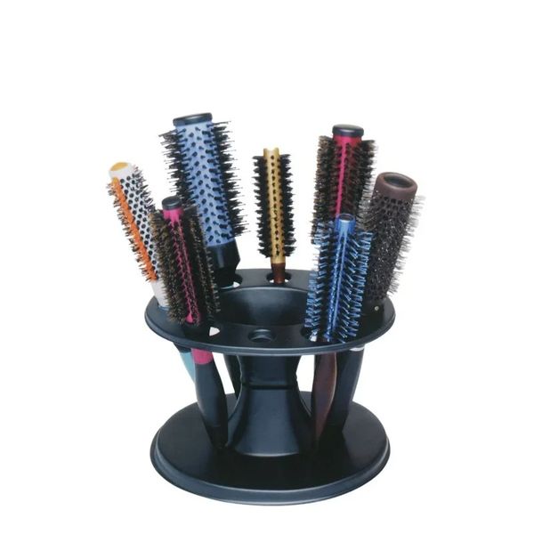 1pc Round Hair Comb Ständer Plastik Salon Werkzeuge Pinsel Schere Halter Rollen Kammzubehör Friseur -Werkzeuge Heißer Verkauf Heißer Verkauf