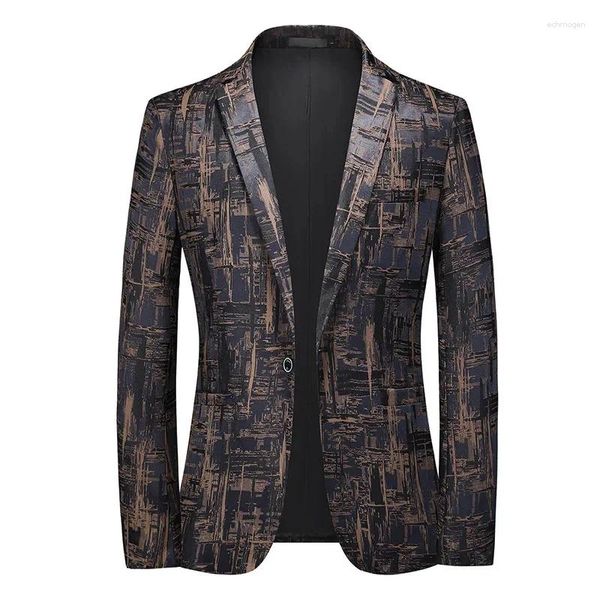 Herrenanzüge 2024 Spring Men Blazer Designs Black Anzug Jacke S Jackets Büro Wear Club Stage Party Hochzeitskleidung