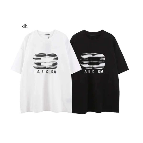 Camiseta asiática de designer tshirt camiseta mms casual com tampa de manga curta de impressão monograma para venda masculino Hip Hop Clothing 6688 AC