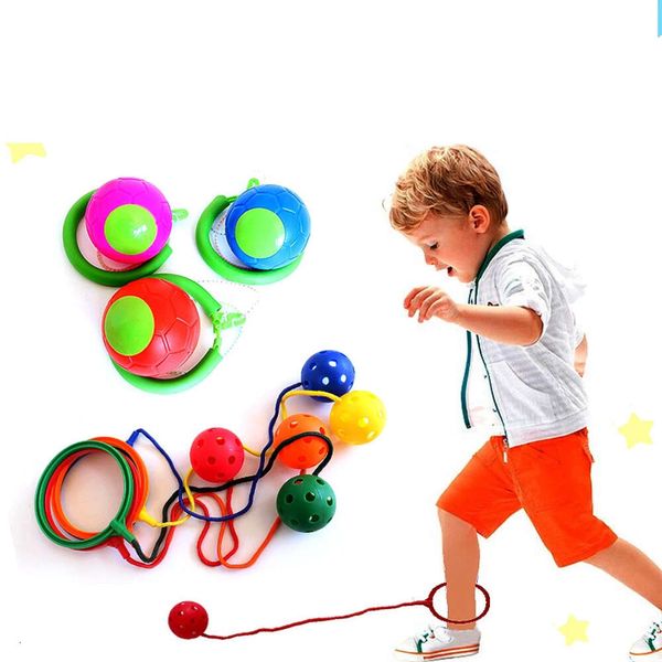 Überspringen von Ball Kids Sports Outdoor Spaß Spielzeug Ein Fuß Sprung Seilspiel Kinder Koordinationstrainingsausrüstung für den Kindergarten L2405