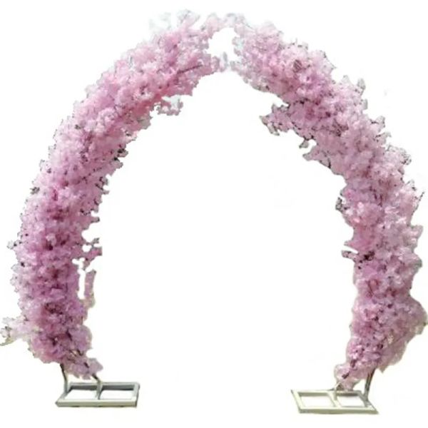 2,5 m arco di fiore di ciliegio arco di ciliegio road piombo arco di luna arco di ciliegie decorazioni quadrate per le feste.