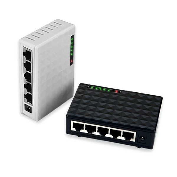 Mini switch gigabit desktop a 5 porte / switch network veloce adattatore di rete LAN Adattatore USE per fotocamera IP per fotocamera IP