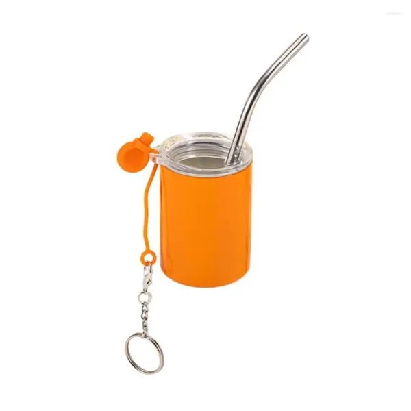 Bottiglie d'acqua in acciaio inossidabile tasca in vetro tazza di bicchiere mini set con doppia parete per cocktail