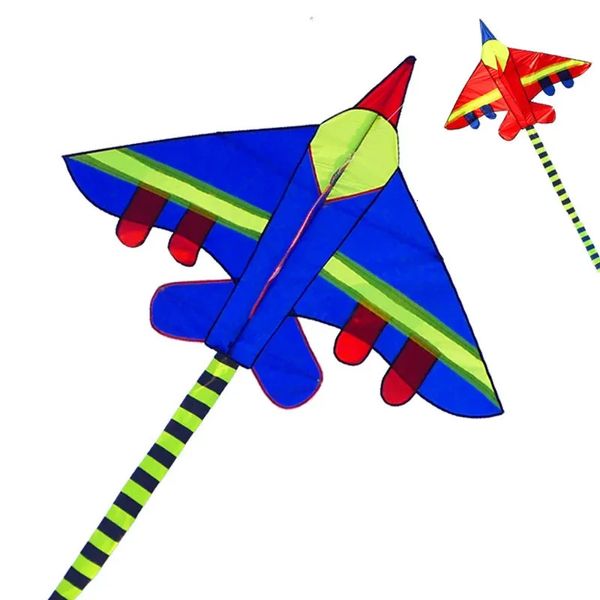 KOSTENLOSE Lieferung von Childrens Aircraft Kit Childrens Fighter Kit Online Outdoor -Spiel Spielzeug Cerf Volant Professional Style Kit Travel 240514