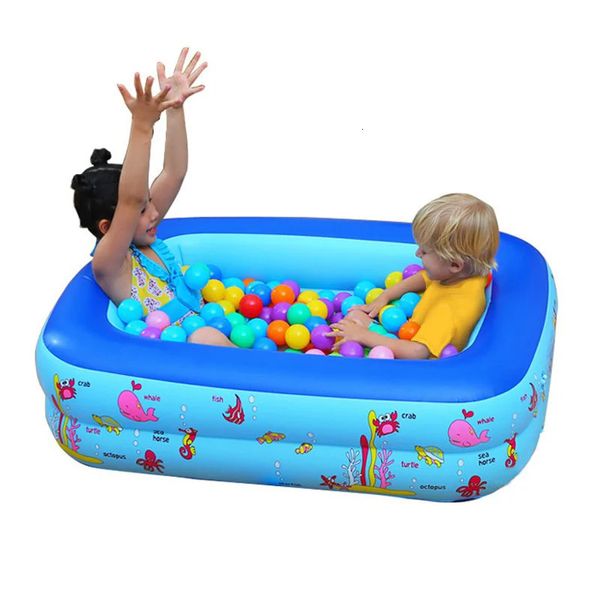 Piscina per bambini piscine gonfiabili giocattoli da bagno divertimento per bambini incorniciati estivi per bambini esterni per ragazzi femminile 240521