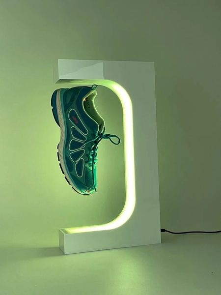 Magnetische Levitation Floating Shoat Display Sneaker Ständer Verstellbarer Promotion Rack Store Werbung Probe abgehängt 240518