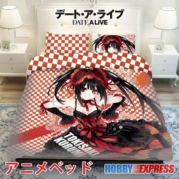 Постилочные наборы Hobby Express Kurumi Tokisaki - дата живого японского одеяла на кровать или одеяла с подушками с подушками ADP -CP150005