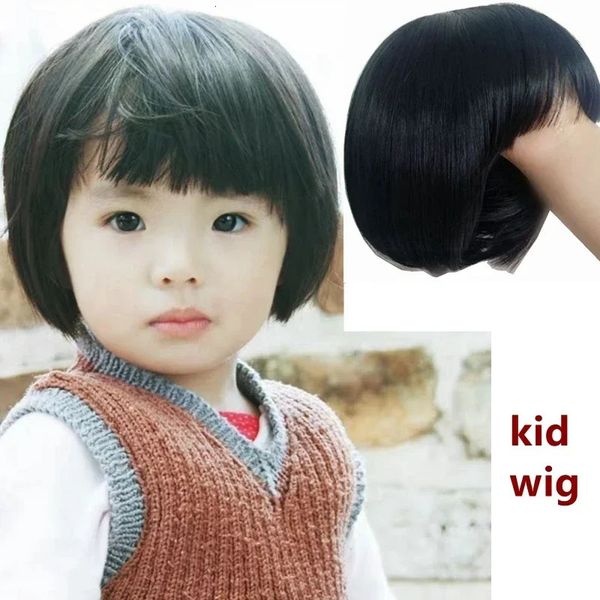 Accessori per capelli per bambini Baby Wigs Boy copricapo bambina copricapo per bambini bambola marrone bambola rinata toupee 240520