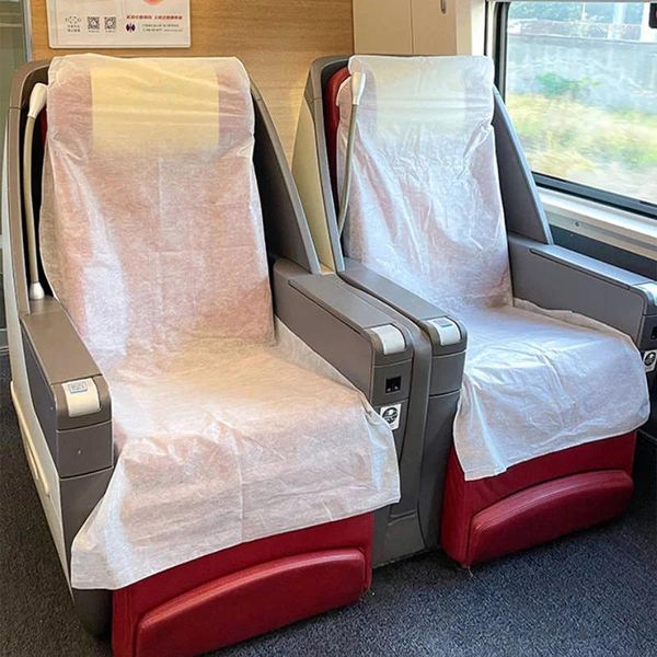 Almofado 1pcs capa de assento descartável de carro não tecido Cadeira de ônibus de transporte de transporte público Proteção anti-contacto