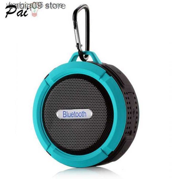 Tragbare Lautsprecher C6 wasserdichte Bluetooth -Lautsprecher Outdoor Sauger Mini Bluetooth Stereo Mobiltelefon Auto Subwoofer kleiner Lautsprecherennv