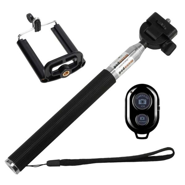 Selfie Monopods Self -Portrait -Stick für mobile Smartphones Stativ Bluetooth -kompatibler Stick mit Fernbedienungs -Verschlussstativ mit Telefoncliphalter D240522