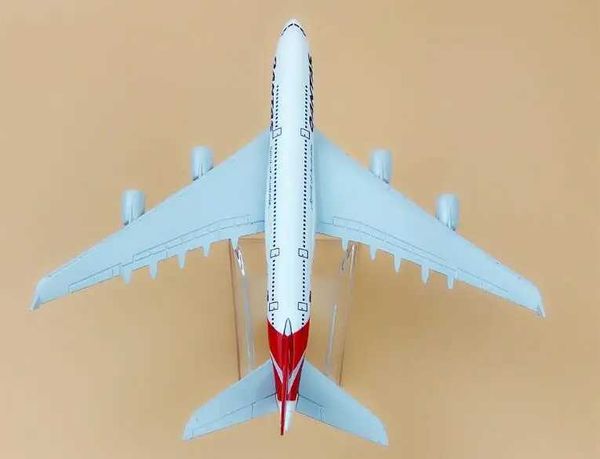 Aeronave MODLE A380 AVERCRAIO Australiano A380 Modelo de avião de simulação de metal para Kid Toys Christmas Gift S5452138