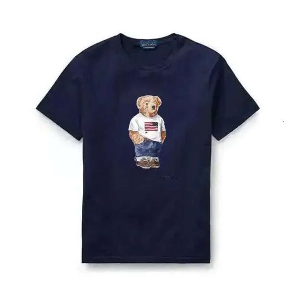 Полос медведя футболка оптом высококачественный ватный медведь футболка с короткими рукавами