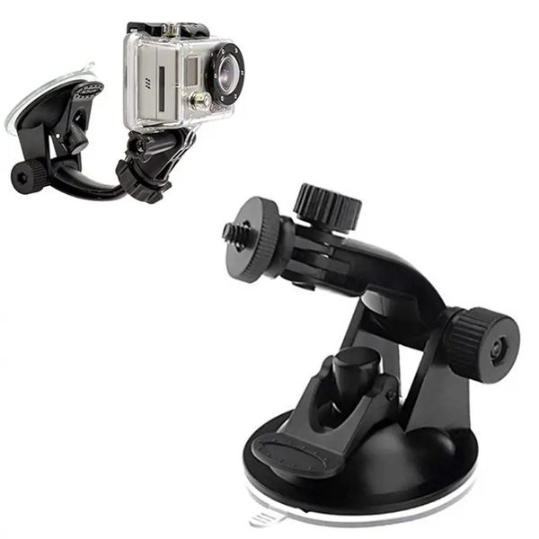 Montaggio della tazza di aspirazione per supporto per auto GoPro, supporto per il parabrezza del finestrino del veicolo regolabile, compatibile con GOPRO Hero 10/9/8/7/6/5/4/3+/3/DJI Osmo Action Camera Mount