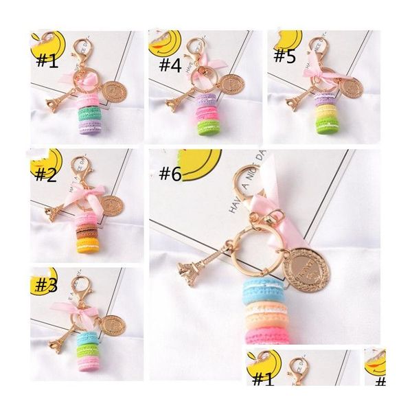 Favor Favor Aron Cake Chain Fashion Fashion Keychain Bag Charm Ring Jewelry para homens para homens HHA3259 Drop Delivery Ho dhcl2