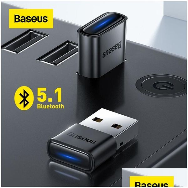 USB Gadgets Baseus Bluetooth -адаптер адаптер адаптадор 5.1 для ПК ноутбук беспроводной динамик o приемник -трансмиссион с доставкой доставки компьютер OTAS8
