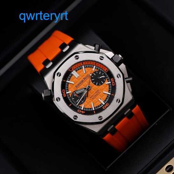 Orologio da polso di lusso AP Royal Oak Offshore 26703st Mens Sports Watch Precision Orange Orange Automatico Swiss Swiss Mondazione Abito Business Watch Fashion