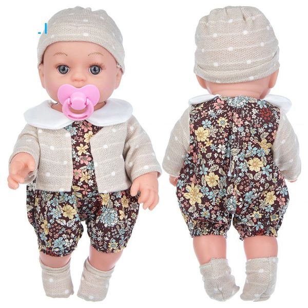 Kawaii Baby Reborn Doll 12 -дюймовая силиконовые куклы с одеждой Kawaii, подходящей для детских игрушек детские рождественские подарки на день рождения рождественские подарки