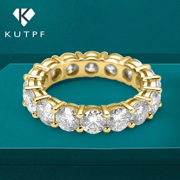 2,2 ct Ringe für Frauen Männer 925 Sterling Silber versilbert 18k Gelbgold Diamond Verlobungsring Ehering 240509