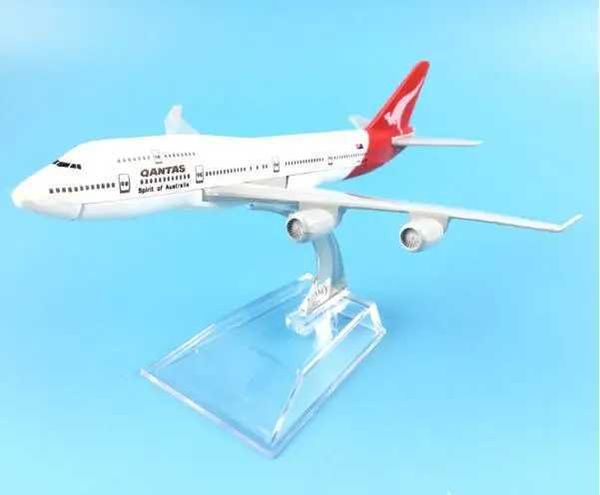 Aeronave Modle Boeing 747 Australian Airlines B747 Modelo de aeronave de aeronaves de metal Modelo Childrens Toy Christmas Gift S5452138