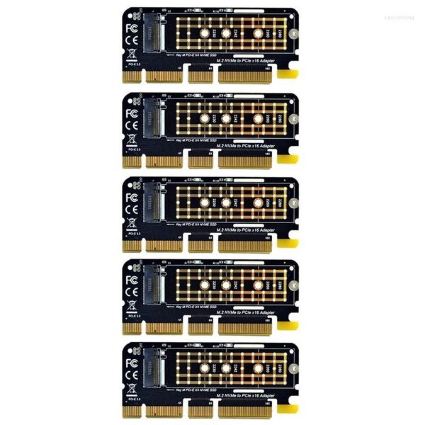 Компьютерные кабели 5pcs m.2 nvme Адаптер M2 PCIe до PCI Express X16 X8 X4 RAISER SSD PCI-E Card Card