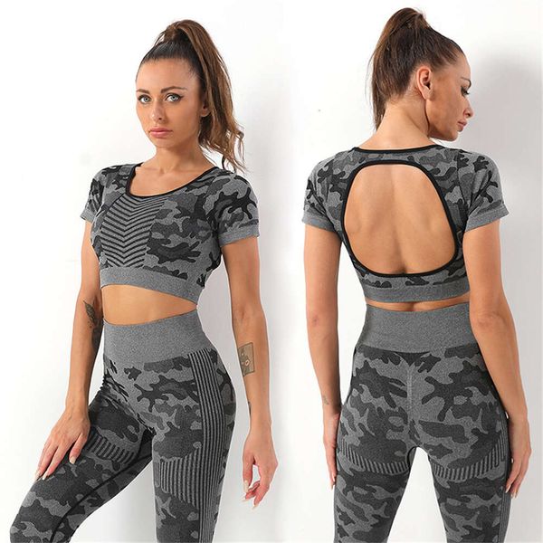 Lu yoga ausrichten heißer Verkauf nahtlose Frauen, die kurze Ärmel laufen Schnell trocken T-Shirt Iess enge Yogahosen-Anzüge Aktivität Activewear Set LL Zitronen-Fitnessstudio 2024