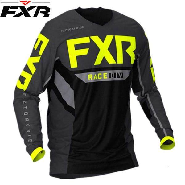 Herren-T-Shirts FXR Downhill Jersey MTB Offroad Motorrad Motocross Racing Schnell trockenes Radfahren Langes Sport-T-Shirt-Fabrik Großhandel Ikxu