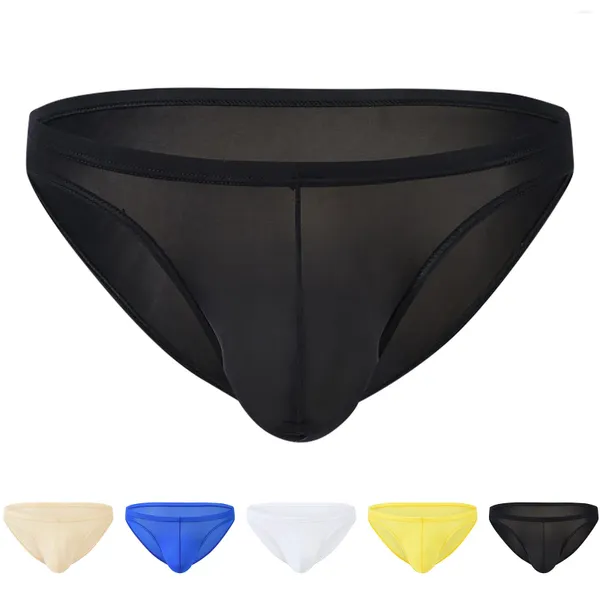 Breta di moda da maschio in mutandina di moda sexy traspirante per maschile a basso contenuto di bulge a basso contenuto di mutandine a colori solidi confortevoli