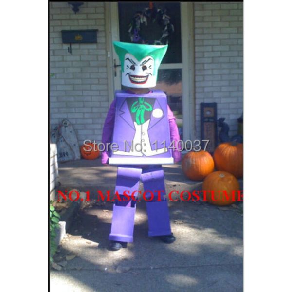 Block Ziegel Joker Maskottchen Custom Cartoon Charakter Carnival Kostüm Kostüm Anime Thema Großhandel Maskottchen Kostüme