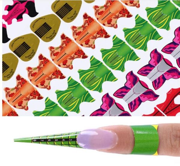 UNID FORME 100pcsroll adesivo para extensão de gel UV Flor Kite Squage Squance Ferramenta de arte DIY DIY KITS Manicure Kits8726344