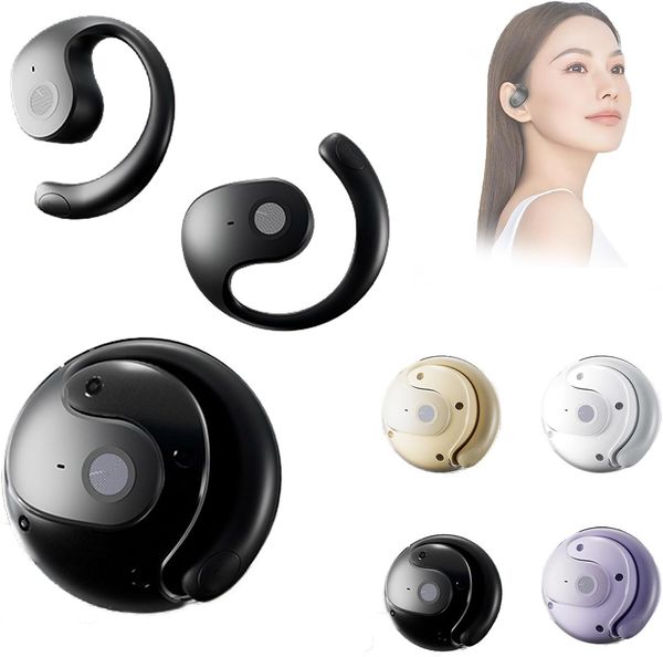 Wireless Bluetooth -Kopfhörer Offene Ohrhörer für Sporthänge -Ohrhörer -Kopfhörer kleiner Kokosball Bluetooth -Kopfhörer, Hochschall -Geräuschstornie