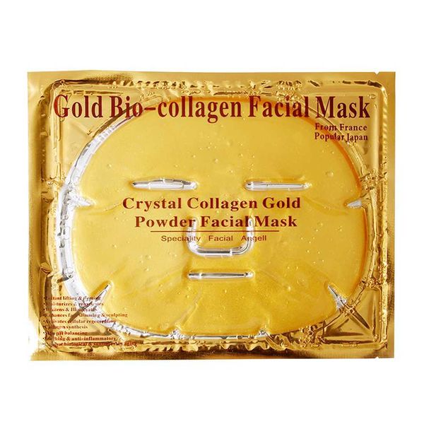 Высококачественная 100% чистая природа корейская подъемная лиц по уходу за лицом коллагенов Хрустальное золото маска для лица глаз маска для губ