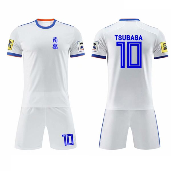 Asia Kinder zu Kostümgrößen für Erwachsene, Camisetas MAillot de foot schöner Kapitän Ozora Tsubasa Japan Oliver Atom Voetbal Atom Atom Atom Francia Männer T-Shirt Set