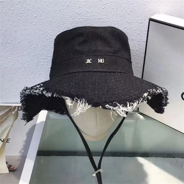 Designer Denim Cappello da secchio Le Cappelli per uomini Donne Cowboy Casquette Cappello Designer Wide Brim Sun Prevenire Gorras Outdoor Beach Canvas Cappello Designer di cappelli a sedere Fashion