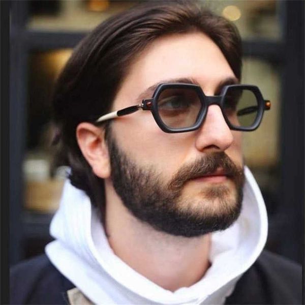 Солнцезащитные очки дизайнера Kuboraum Высококачественный год Новый P Полигональный для мужчин и женщин