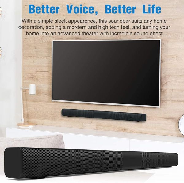 50W Heimkino -Lautsprecher Bluetooth -Lautsprecher 3D Surround Soundbar Computer -Lautsprecher für TV -Soundbar Box Subwoo mit Fernbedienung