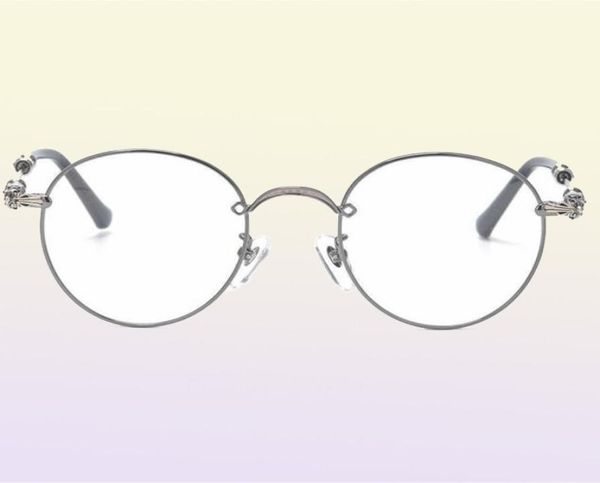 Дизайнер CH Солнцезащитные очки рамки сердца Мужские новые круглые очки миопии модные хромы женщины роскошные поперечные очки рама Top 9930952
