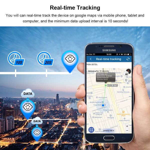 Mini Tracker GPS Tracker Tracker personale impermeabile IP68 LK109 Long Time Bambini in tempo reale GSM App Web Free Tracking TK1000